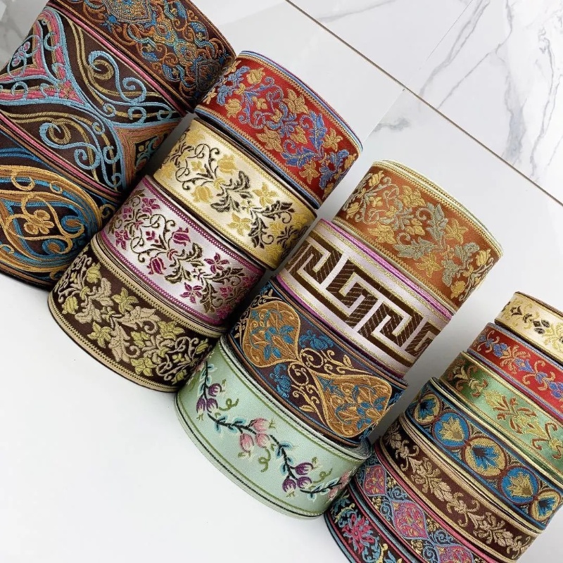 Ren Cổ Váy Phong Cách Retro Váy Rèm Ren Phụ Kiện DIY Webbing Vải StripEthnic Phong Cách Retro Đường Cổ Còng