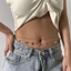 DARON Nữ Dây Thắt Lưng Đơn Giản Cá Tính Bướm Ngọc Trai Kim Loại Bikini Dây Thắt Lưng Punk Thắt Lưng