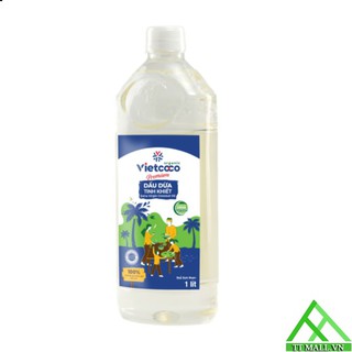 Dầu Dừa Tinh Khiết Organic Vietcoco 1L - Pure Virgin Coconut Oil