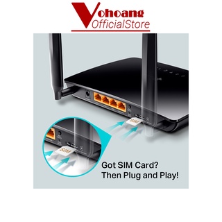 Router Wifi 4G LTE TP-LINK MR200 băng tần kép AC750 - Hàng chính hãng