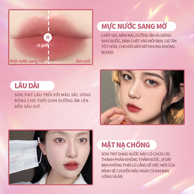 Ảnh Set 3 son kem lì KIMUSE kháng nước lâu trôi chuyên dụng 90g 3