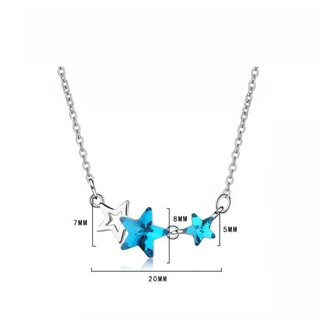 Dây chuyền ngôi sao xanh BHDC186