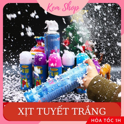Bình xịt tuyết dùng trang trí sinh nhật, chụp ảnh decor, Giáng Sinh Noel Christmas - Kemshop K25