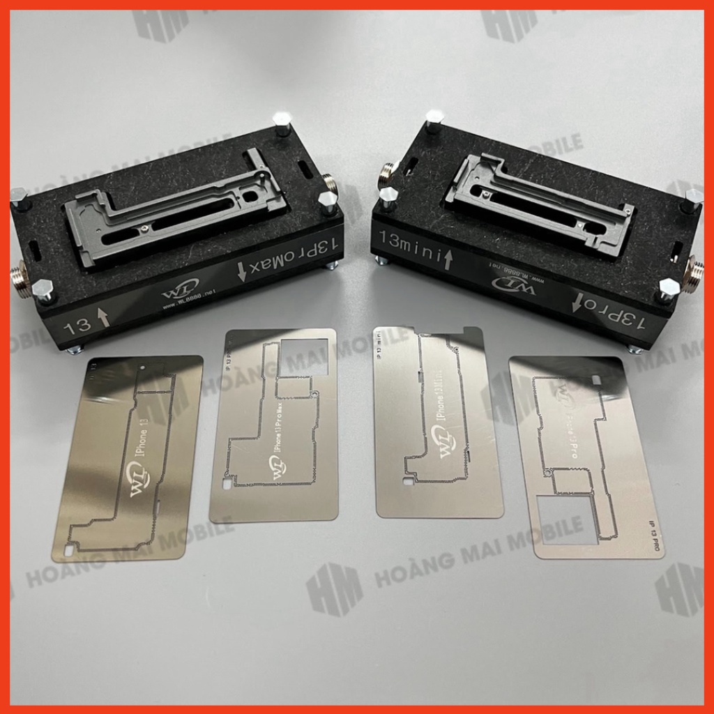 Khuôn dẫn nhiệt tách main điện thoại WL WLHT007 combo 2 cái, dùng cố định khi tách, ghép lớp main 2 tầng