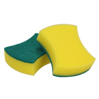 Combo 3 miếng cọ rửa chén bát xanh vàng tiện dụng - Miếng bọt biển cọ rửa xoong nồi
