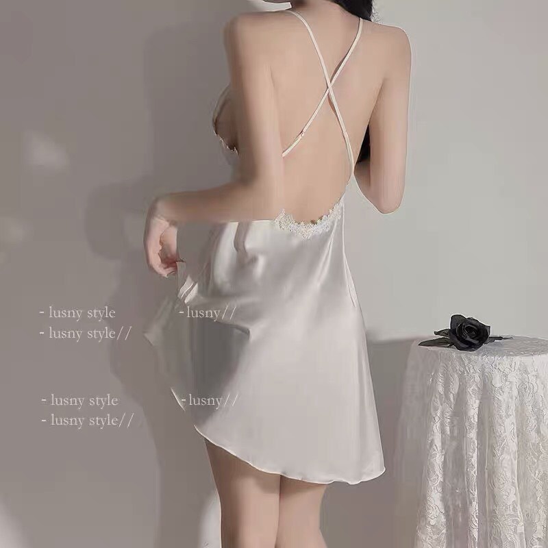 (Tặng kèm mút ngực) Đầm ngủ sexy SLADY gợi cảm có mút ngực cao cấp quyến rũ, Váy ngủ chất vải mềm mịn, dịu dàng - VNS81