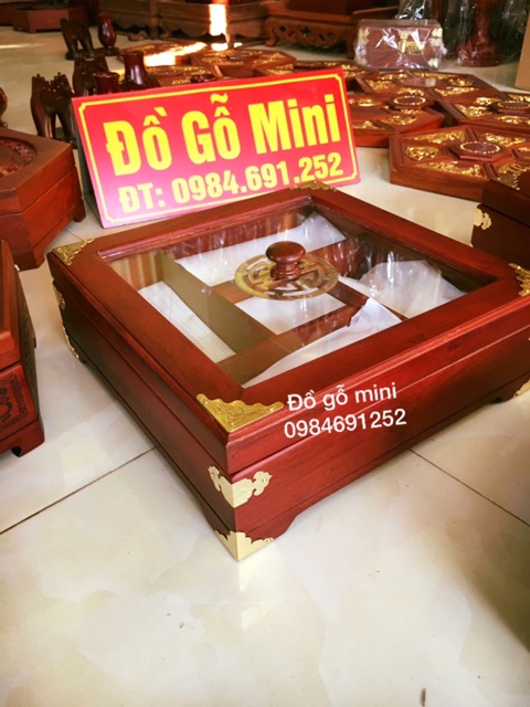 Khay dung banh keo go