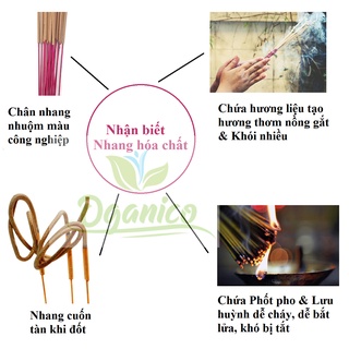 Nhang trầm hương sạch thảo mộc tự nhiên không hóa chất ít khói không cuốn tàn