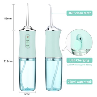 Máy Tăm Nước Vệ Sinh Răng Miệng Thế Hệ Mới 3 Chế Độ - Bình To Chứa 220ml