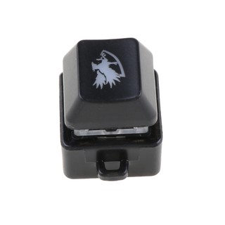 Móc khóa hình nút phím cơ có đèn led RGB độc đáo