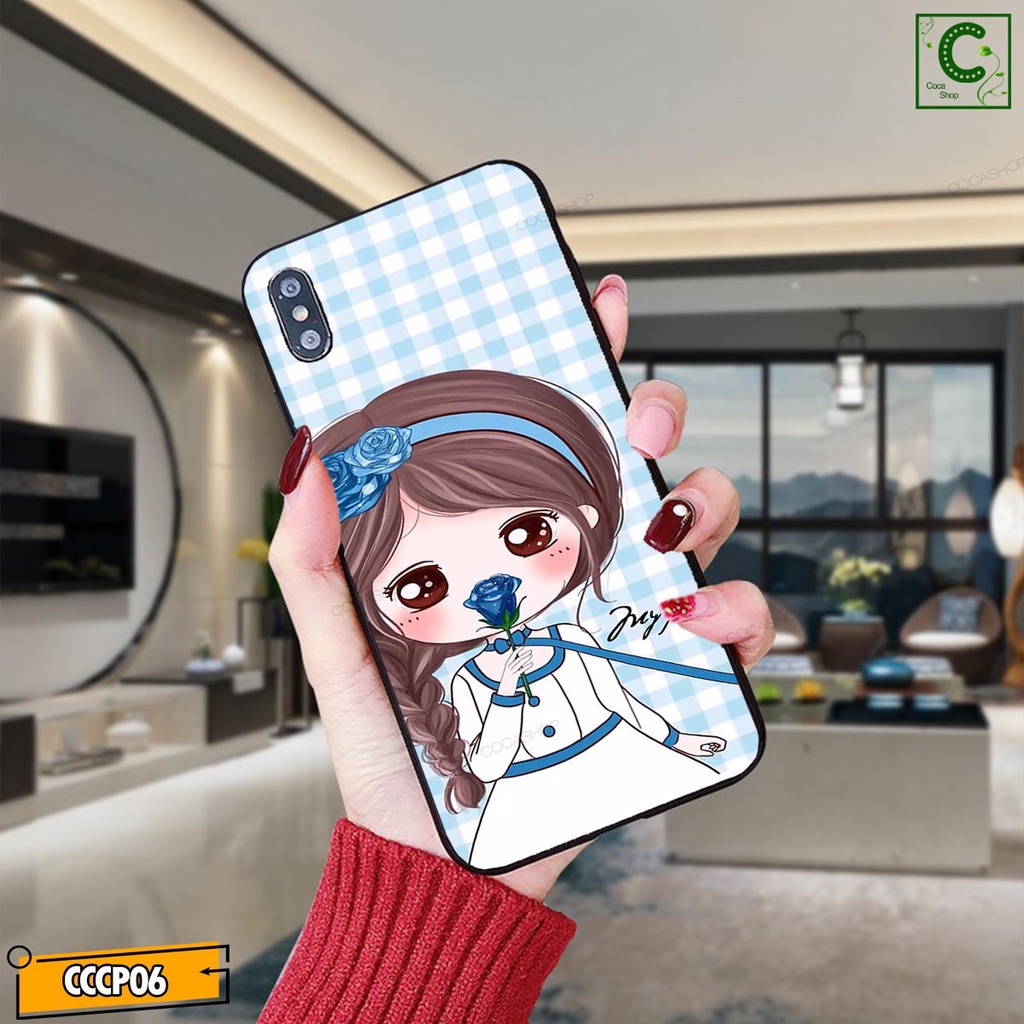 Ốp lưng iphone mặt kính in hình cực đẹp,sáng bóng-Cặp đôi xì tin - 6/6plus/6s/6splus/7/7plus/8/8plus/x/.....
