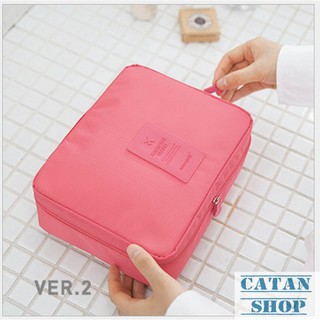 Túi Đựng Mỹ Phẩm Du Lịch Hàn Quốc ,chống thấm xếp gọn,đồ trang điểm,make up,dầu gội trong vali Bag DL04