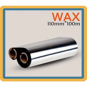 Cuộn mực in tem mã vạch Wax Premium (110mmx100m) - Có kèm lõi [ MỰC NHỎ 110x100 ]