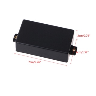 Charmantcc1 Guitar Pickup Cover Nhựa Matte Pickup Cover Màu Đen Điện Pickup Cover với Hạt Đồng Tai Vỏ Guitar
