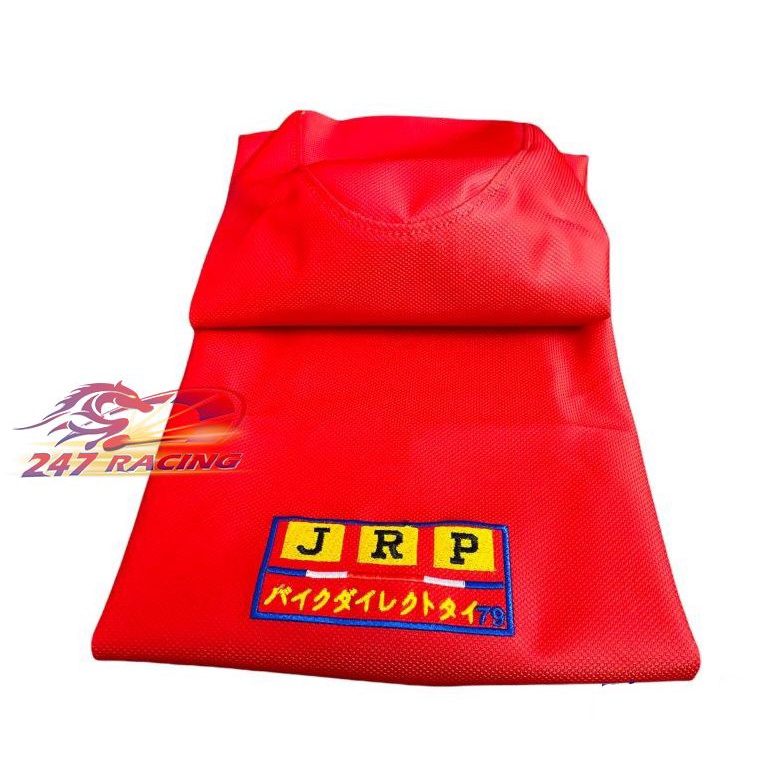 Da yên THÁI Đỏ chữ JRP nhật gắn nhiều loại xe máy Hàng chất vân 3D rất đẹp