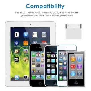 8pin Female To 30pin Male Adapter Converter For phone4 4S 2 3  Touch3 4
