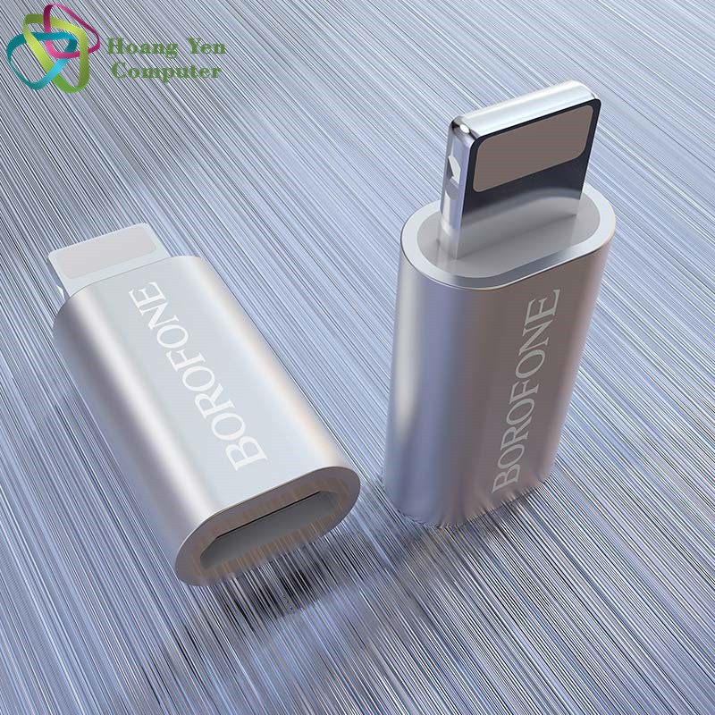 Đầu Chuyển Cho Cáp Sạc Borofone Micro Usb ra Type C / Light-ning - BH 12 Tháng Chính Hãng - Hoàng Yến Computer