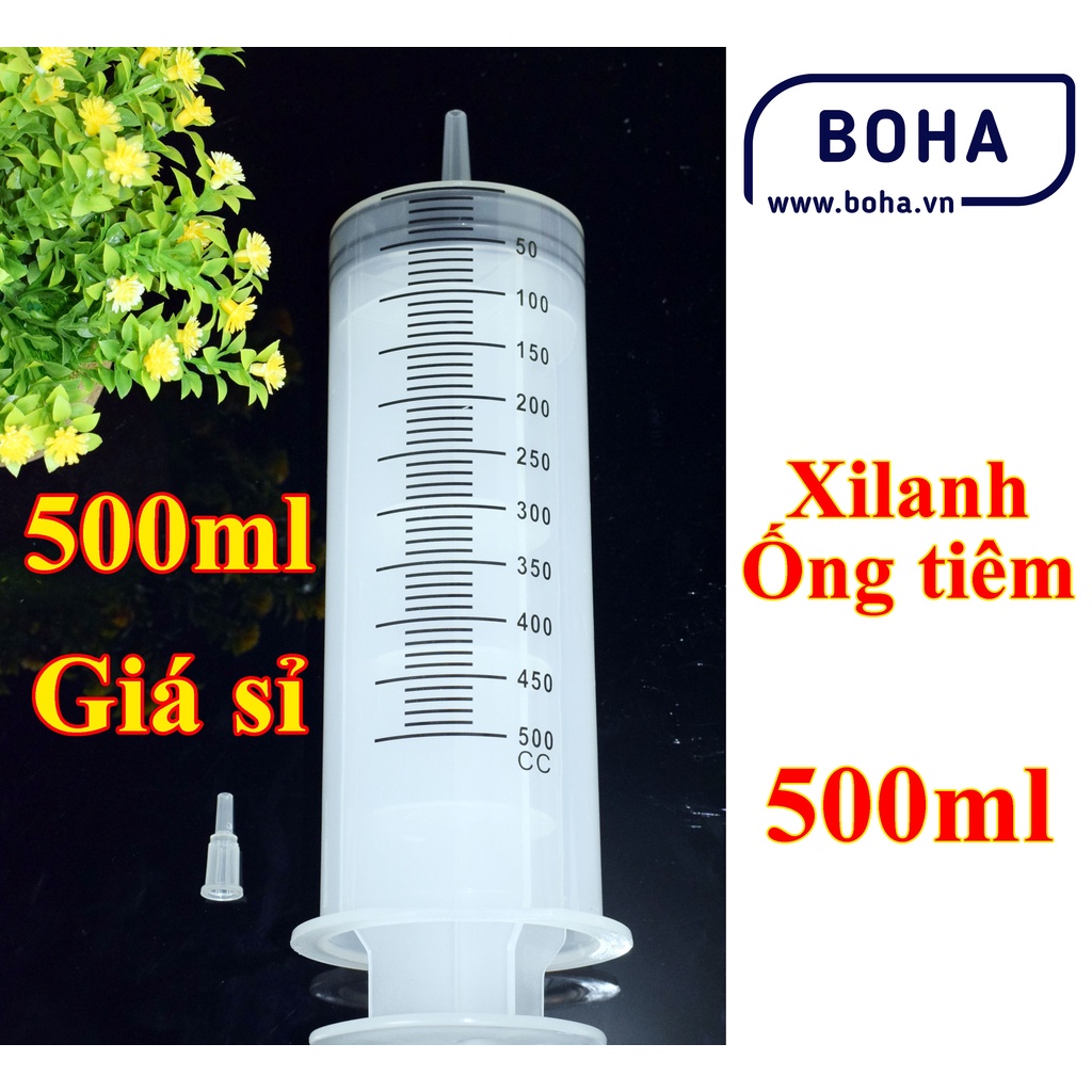 Xilanh 500ml, ống tiêm 500ml, Bơm kim tiêm cỡ lớn 500cc, 500 ml, 500 cc ...