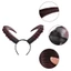 Yoo Gothic Halloween Cosplay Phụ Kiện Tóc Thực Tế Đen Đỏ Dài Quỷ Sừng Băng Đô Carnival Đảng Bandana Hairb