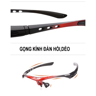 Bộ Kính Xe Đạp Thể Thao 5 In 1 Phân Cực,Chống Tia UV Đạp Xe,Leo Núi Dã Ngoại Đại Nam Sport (Có Hộp)