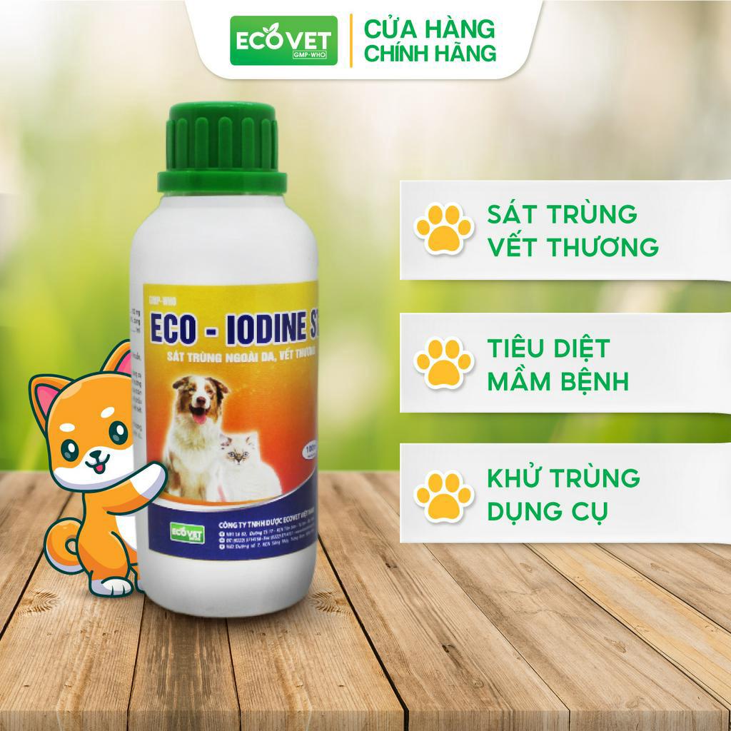 Xịt Khử Khuẩn Chó Mèo ECOVET IODINE ST Khử Trùng Ngoài Da Vết Thương ...