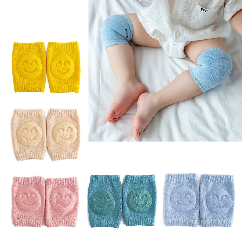 Ppy 1 Cặp Bé Bò Chống Trơn Trượt Kneepads Trẻ Sơ Sinh An Toàn Khuỷu Tay Đệm Tập Đi Giữ Ấm Chân Hỗ Trợ Đầu Gối Bảo Vệ Đầu Gối
