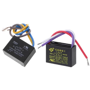 Tụ điện đen CBB61 1.5uF+2.5uF 3 dây AC 250V 50/60Hz cho quạt trần