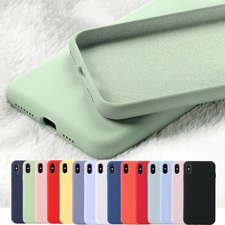 Ốp điện thoại silicon mềm màu trơn dành cho iPhone 13 12 11 Pro X Xr Xs Max 8 7 6 6s Plus SE