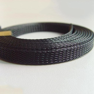 1 / 2 / 5 Mét Màu Đen Cách Nhiệt Bím Tay 1-100 Mm Dây PET Bảo Vệ Cáp Chống Mài Mòn Mở Rộng Dây Cáp Tay Áo