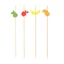 WOODNEST 100 Chiếc Thanh Trái Cây Tiệc Cưới Cung Cấp Salad Sandwich Tăm Cupcake Trái Cây Nĩa Salad Rau Que Thực Phẩm Trái Cây Cocktail Trang Trí