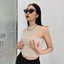 THEKIM Áo ba lỗ trơn croptop , áo 3 lỗ sát nách viền bo nách cổ ôm body A123