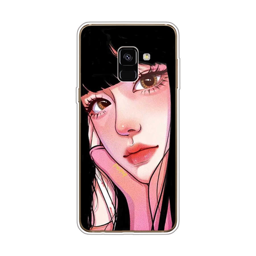Ốp Điện Thoại TPU Dẻo In Họa Tiết Độc Đáo Thời Trang Cho Samsung Galaxy A8 plus 2018 A6 2018 plus