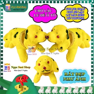 CHÓ ĐÓM LẮC ĐẦU ĐỂ TAPLO Ô TÔ XE HƠI SIZE LỚN 17CM [ GIAO NGẪU NHIÊN MÀU]
