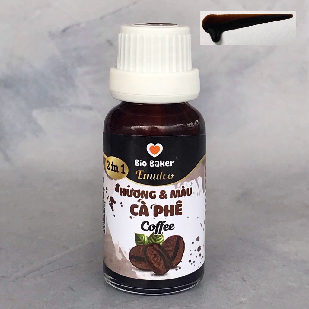 Hương và màu thực phẩm Cà Phê Bio Baker Dạng Gel 20g - PL176