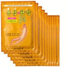 1 gói cao dán nóng sâm màu vàng Hàn Quốc