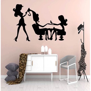Decal Trang Trí Cửa Tiệm Nail - Spa - HairSalon - Nối Mi Tạo điểm nhấn cho tiệmP5