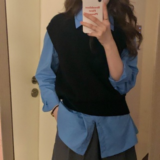 Hàng Mới Về Áo Sơ Mi Dài Tay Dáng Rộng Phong Cách Hàn Quốc Baju Wanita Lengan Panjang Hàng Mới Dành Cho Bạn Nữ