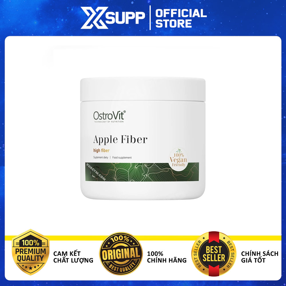 Ostrovit Apple Fiber, Bột Chất Xơ từ Táo, tăng cường sức khỏe hệ tiêu hóa 200 Grams
