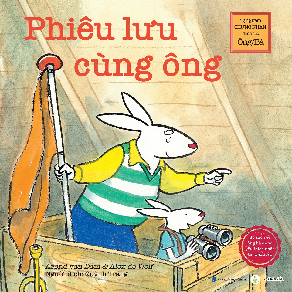 Sách Phiêu Lưu Cùng Ông cho bé 3-6 tuổi - Cùng Thỏ Bram tham gia chuyến phiêu lưu đầy hấp dẫn cùng Ông Nội