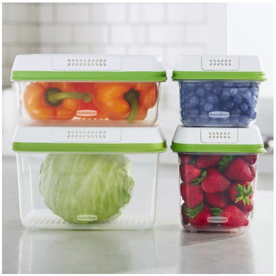 [4 size lẻ hộp & nắp] HỘP TRỮ RAU CỦ QUẢ TƯƠI LÂU - RAU THỞ Rubbermaid ...