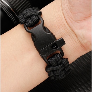 Còi ngoài trời Dây đeo đồng hồ bằng vải 2 trong 1 20mm 22mm Dây đồng hồ Nylon Dây dù Dây vải bện Vòng đeo tay cho nam Dây đeo đồng hồ thông minh Thể thao đa năng