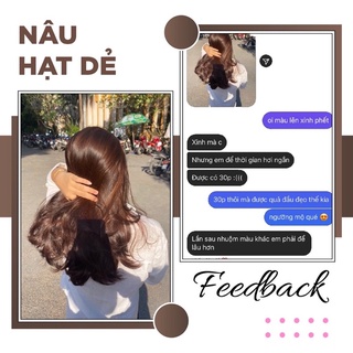 Thuốc Nhuộm Tóc Nâu Hạt Dẻ | Lên Từ Nền Đen / Không Cần Tẩy Tóc 100G - Khanh.Color