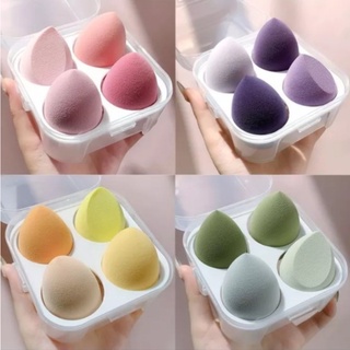 Hộp 4 mút trang điểm - Mút tán kem nền tiện dụng