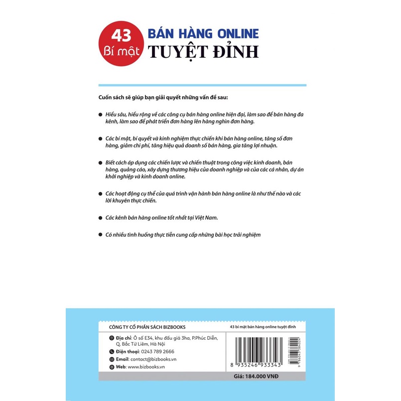 Sách - 43 Bí mật bán hàng online tuyệt đỉnh: Những điều chủ shop nghìn đơn không bao giờ tiết lộ
