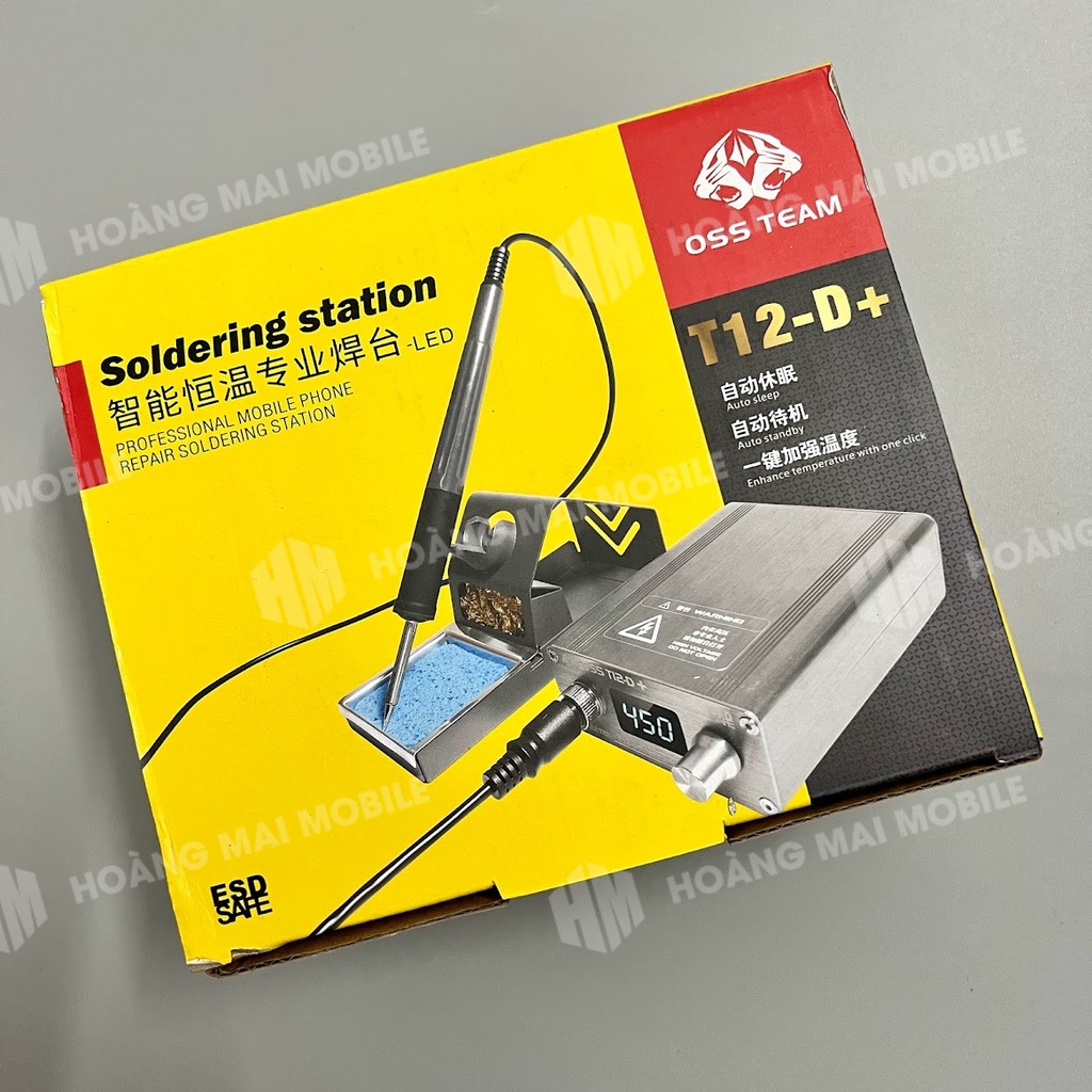 Tay hàn thay thế trạm hàn thiếc OSSTEAM, phù hợp máy hàn T12D/D+ dùng mũi hàn T12