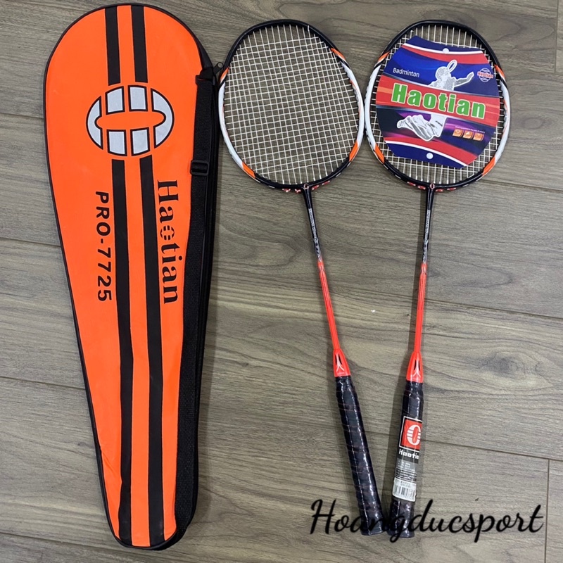 bộ 2 vợt cầu lông haotian 7725 siêu rẻ tặng kèm 1 bao đựng vợt | Shopee ...