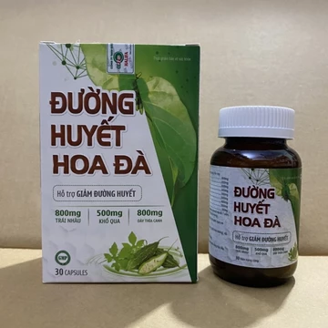 Viên uống thảo dược ĐƯỜNG HUYẾT HOA ĐÀ - Hỗ trợ hạ đường huyết,ổn định đường huyết - giảm biến chứng tiểu đường