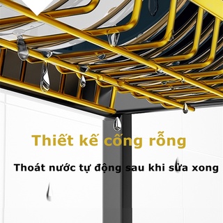 Gslife 55Cm 2/3 Tầng Kệ Bếp Đa Năng-Kệ Chén Bát Thông Minh Tiện Lợi Kèm Khay Đựng Mô Hình Mới Nhất