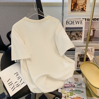 Áo thun HIIXIIVI 100% cotton tay ngắn cổ tròn phong cách Hàn Quốc thời trang mùa hè 2022 cho nữ