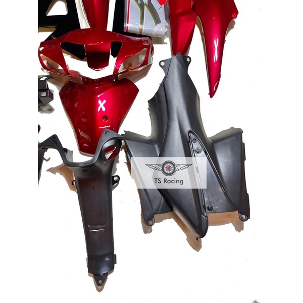 Dàn áo wave s100 màu đỏ đô - tặng team 3 lớp
